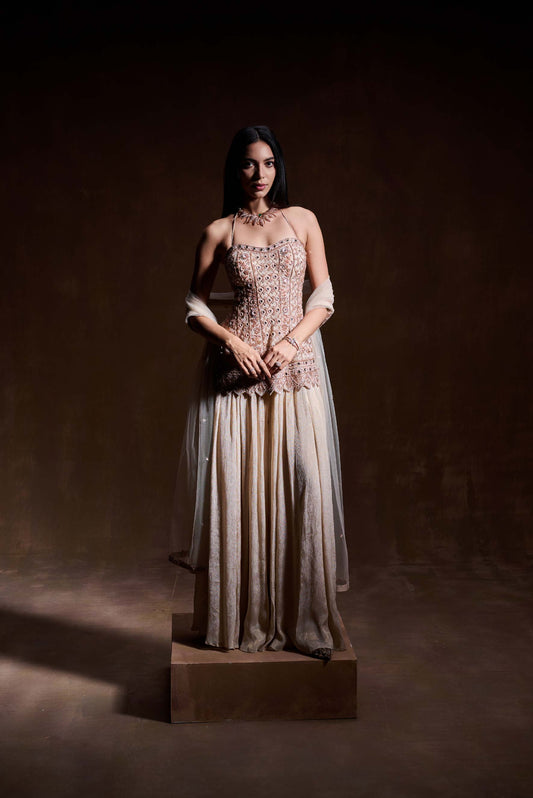 Champagne Sharara Set