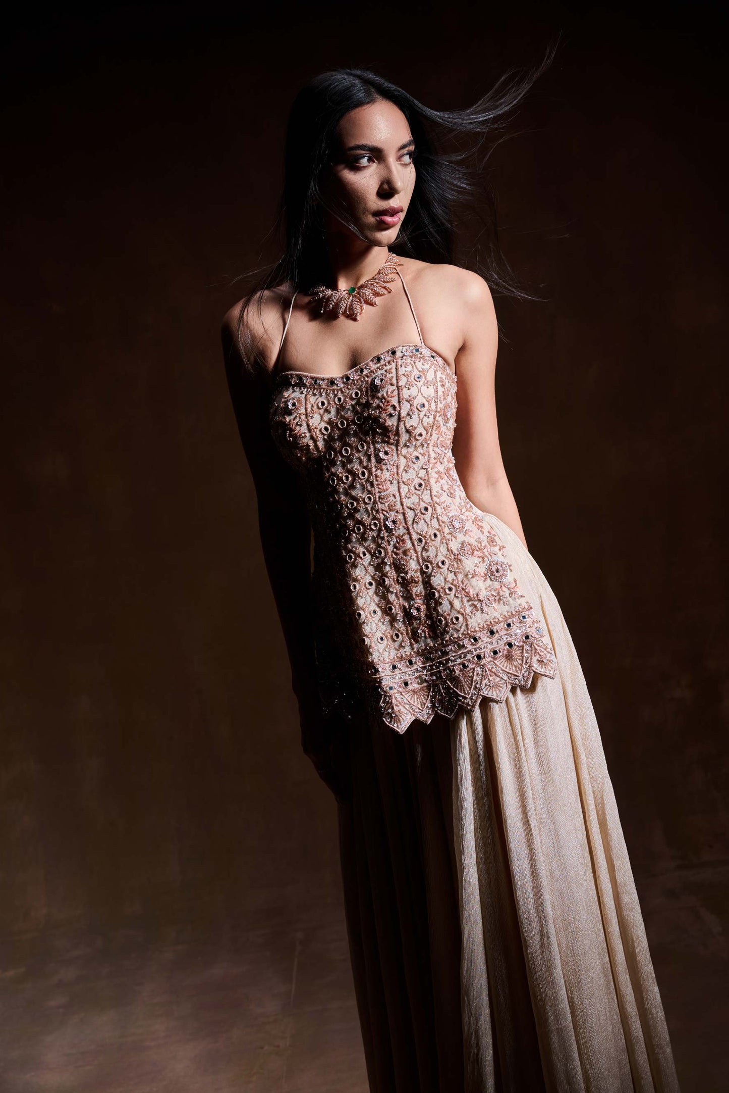 Champagne Sharara Set